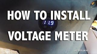 How To Install a VOLTAGE METER