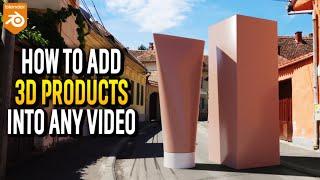 How to Add 3D Products Into ANY Video in Blender  Beginner Camera Tracking Tutorial