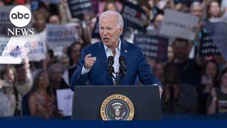 Biden acknowledged poor debate performance at campaign rally in North Carolina