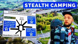 STEALTH CAMPING ON THE ‘M62’ CHAIN BAR ROUNDABOUT