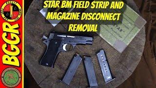 Star BM Surplus 9mm Pistol Field Strip and Mag Disconnect Removal