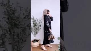 model midi bordel style husus hitam dan putih  WA 085224519987  @hijablillahstore5901