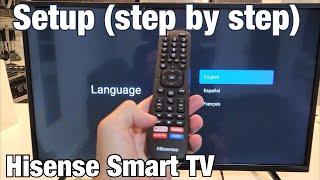 Hisense Smart TV How to Setup Step by Step from beginning