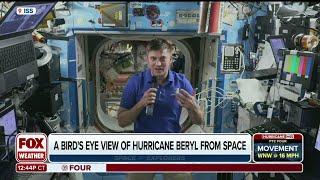 NASA astronaut captures images of Hurricane Beryl aurora from space