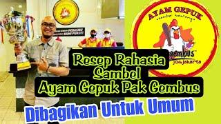 🟡 Resep Rahasia Sambel Ayam Gepuk Pak Gembus Dibuka Untuk Umum