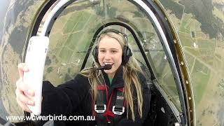 Abi and Maddys Awesome Yak-52 Warbird Flight with Aerobatics and Super Cool Commentary