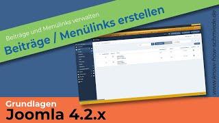 Joomla 4 - Beiträge erstellen - Grundlagen Joomla 4.2 für Einsteiger