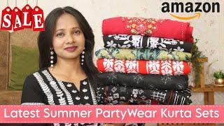 Latest Amazon Summer Special PartyWear KurtiKurta Set Haul  Ranjana R