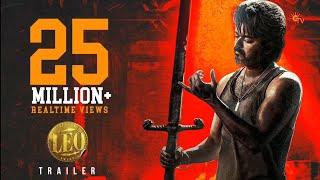 Leo Trailer strikes 25M+ real-time views  ▶️   Thalapathy Vijay  Sun TV
