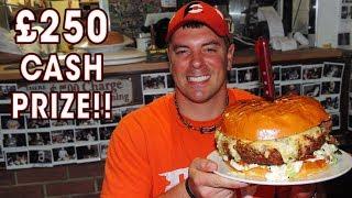 7lb Belly Buster Burger Challenge at Man vs Food London