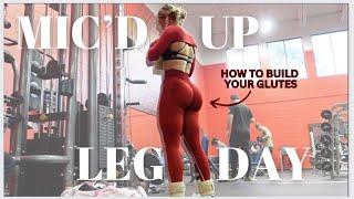 MICD UP GYM GIRL VLOG  GLUTES & HAMSTRINGS FOCUSED WORKOUT ROUTINE intense leg day for gains