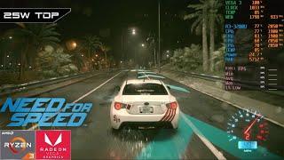 Need For Speed 2015  AMD Ryzen 3 3200U Vega 3  Gameplay Benchmark