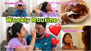Weekly Beauty Routine  GLOW up Routine _Malayalam Beauty Tips