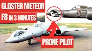 Gloster Meteor F8  Prone Pilot?