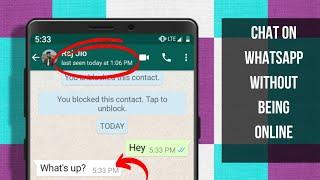 How To Chat Offline On Whatsapp  Chat On Whatsapp Without Coming Online  Offline Mode On Whatsapp