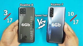 Realme 8 vs Realme 7 Speed Test  Helio G95 vs Helio G95  6Gb  Antutu Benchmark Scores