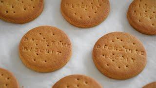 DIGESTIVE BISCUIT RECIPE  HOME MADE HEALTHY ATTA BISCUIT  DIGESTIVE BISCUIT