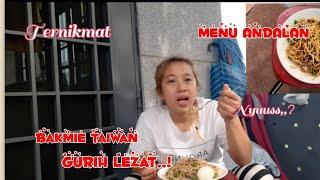 LEZATNYA MUKBANG BAKMIE TAIWAN TELUR  REBUS ALA TKI TAIWAN