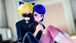 【MMD Miraculous】Moments of Tenderness  MariChat【60fps】