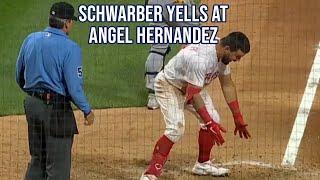 Schwarber loses his mind on Ángel Hernández a breakdown