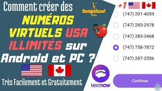 Comment créer des comptes TextNow illimités sur Android et PC  Numéros virtuels  USA CANADA