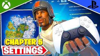 *NEW* Best Aim Sensitivity for Chapter 5 Season 1 + Fortnite Controller Settings Tutorial XBOXPS4