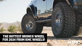 KMC KM552 IMS - 17x9 - Machined with Black Ring - 2022 Ford Bronco