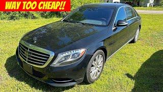 I was the ONLY Bidder on this High Mileage $105000 Mercedes S550