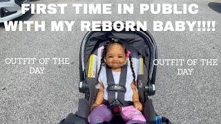 Reborn Baby OOTD and FIRST OUTING IN PUBLIC 