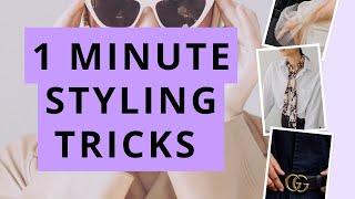 Sofort stylisher aussehen Einfache 1 Minute Styling Tricks