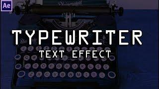 Simple & Quickest Way To Do Typewriter Text Effect - After Effects No Expressions Needed