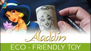 Jasmine doll - ALADDIN - drawing and inking dress