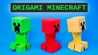 Easy Origami Minecraft - Tutorial. Paper Craft Ideas to Make at Home