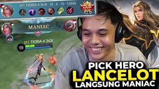 Perdana Pick Lancelot Di Season 31 Langsung MANIAC BOSS Mantan Top Global Nih - Mobile Legends