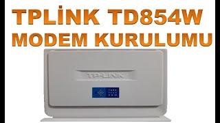 TP LINK TD854W MODEM INSTALLATION