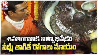 Priest Talk About Kashibugga Temples Speciality Says Diseases Cure by Drinking water Here V6News