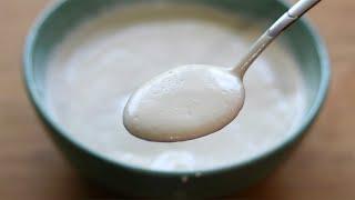 How To Make Cashew Yogurt - Vegan Cashew Curd Recipe - Dairy Free Curd Without Probiotics