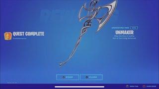 How to get the unmaker pickaxe EARLY fortnitemares 2022