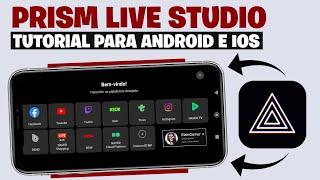 Prism Live Studio - Como configurar e fazer Live  Android e iOS com caixa de alerta