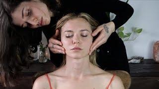 Whisper ASMR  scalp face and shoulder massage