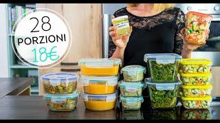 MEAL PREP VERDURE FRESCHE COME CONSERVARLE  28 porzioni a 18€