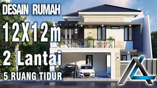 DESAIN RUMAH  12 X 12  meter I Surabaya – DESAIN RUMAH TROPIS MODERN