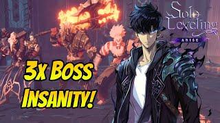 Solo LevelingARISE How To Beat Chapter 18s Triple Boss Insanity in Shadows Time