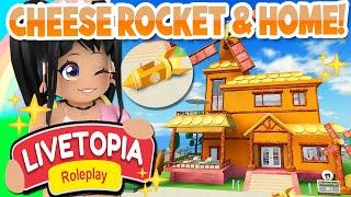 *FREE* CHEESE ROCKET & MANSION in LIVETOPIA Roleplay roblox