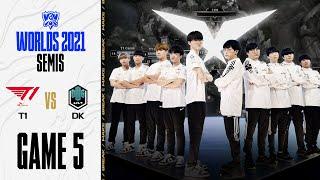 LCK  T1 vs. DK 게임 5 하이라이트  Semifinals Day 1  10.30  2021 월드 챔피언십