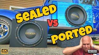 The Great Subwoofer Debate Ported vs Sealed - Which Sounds Better? KICKER Comp Gold