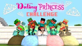 Minecraft Dating With A Cute Girls Princess Challenge PART 3 - Monster School Animation