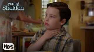 Young Sheldon Sheldon Chokes on a Sausage Season 1 Episode 4 Clip  TBS