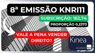 KNRI11 ACERTOU NO PREÇO DA SUBSCRIÇÃO? 8ª EMISSÃO VALE A PENA?