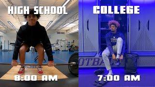 Day In The Life High School vs College Football